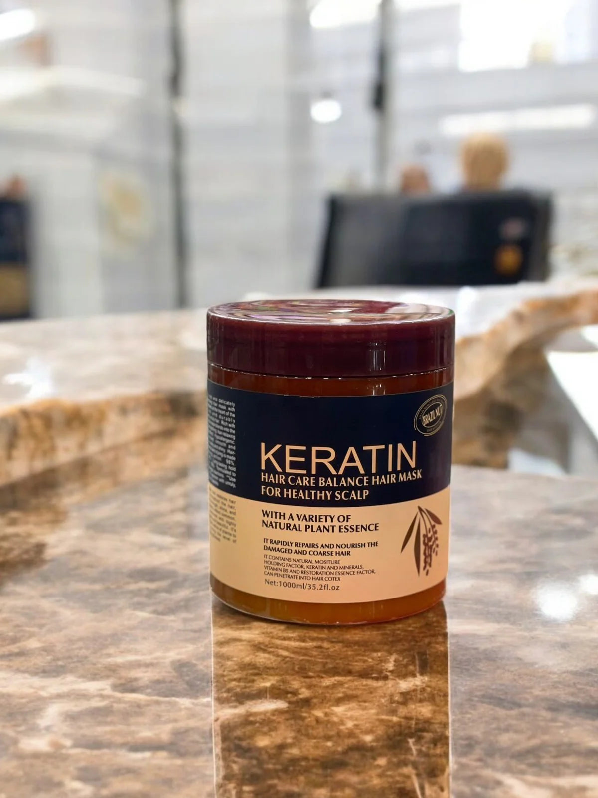 Imported Keratin Smoothing Hair Mask Revitalizing Cream & Hair Treatment for Silky Smooth Hair