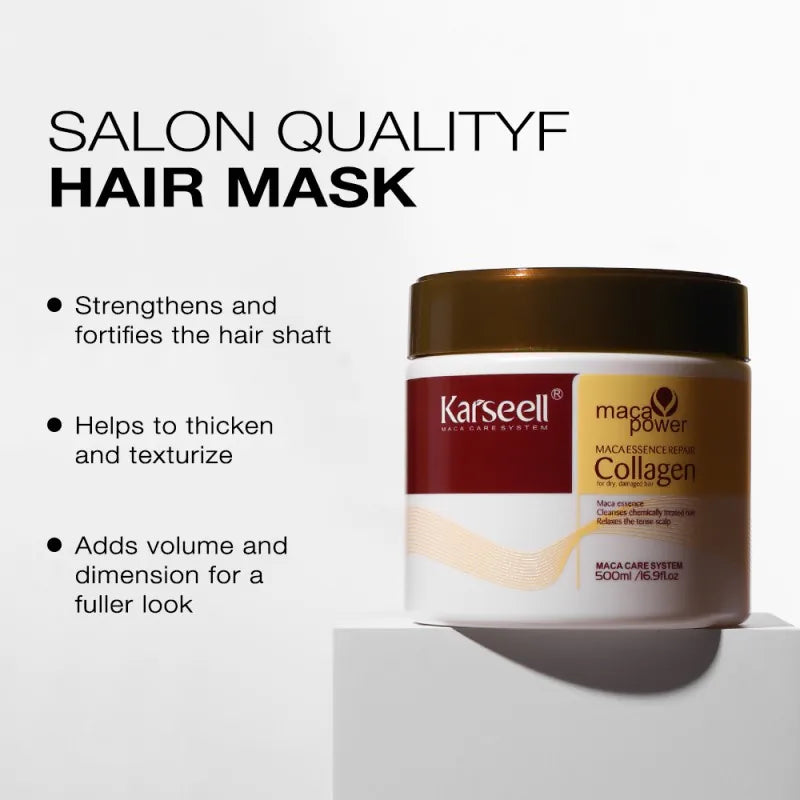 Karseell Collagen Hair Mask For Dry Damaged & All Hair Types - 500ml