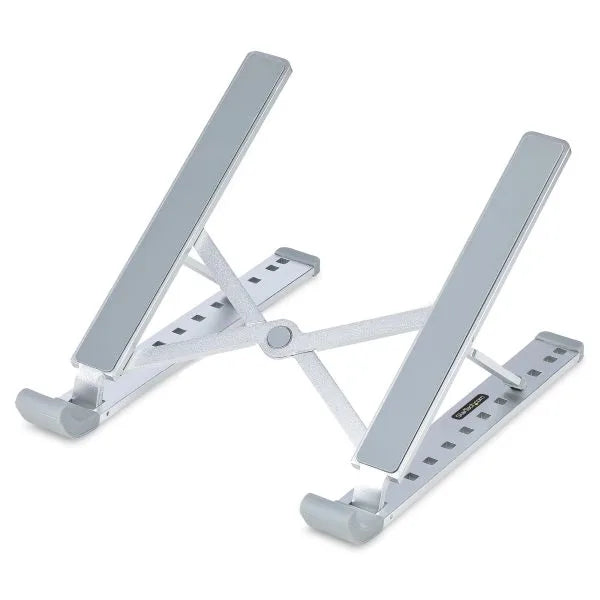 Portable Foldable Laptop Stand – Adjustable Aluminum Metal Stand with Anti-Slip Rubber Grips Ergonomic Folding Laptop Holder